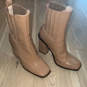 Pretty little thing booties, never worn